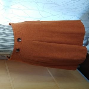 BOGNER skirt!! Pumpkin spice color sz6